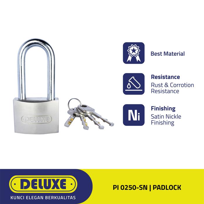 Gambar GEMBOK DELUXE PI 0250 - SN PADLOCK 50MM dari Bangunan Jaya Online Kota Administrasi Jakarta Utara Tokopedia