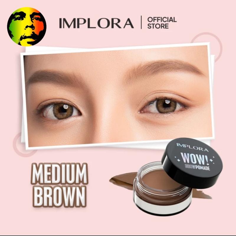 Implora wow brow pomade - medium brown 0