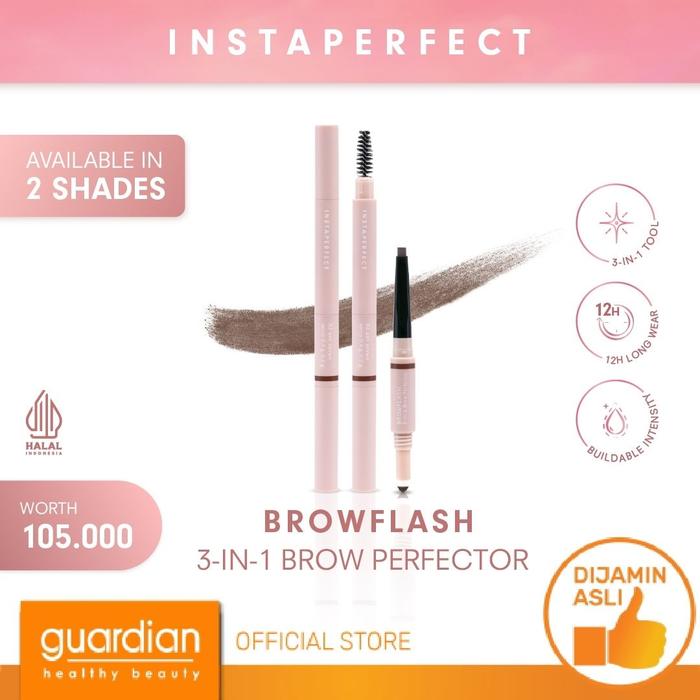 Gambar Instaperfect Browflash 3-In-1 Brow Perfector - 02 Ash Brown 10Ml dari Guardian Official Store Kab. Bekasi Tokopedia