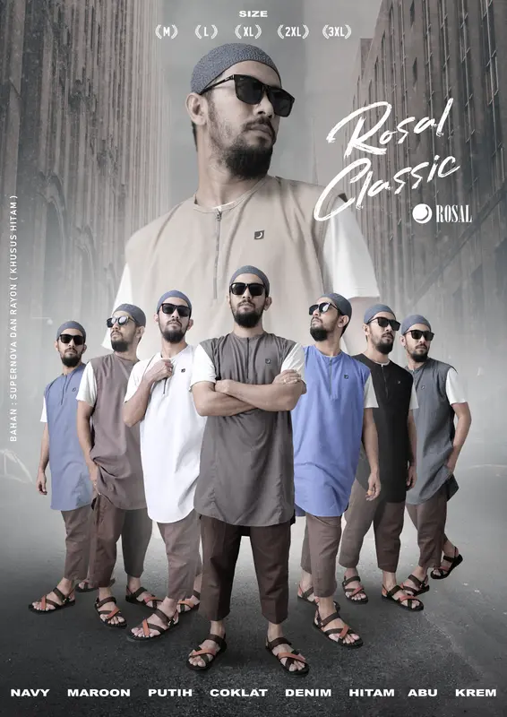 Rompi Solat Rompi shalat, rompi sholat, outer sholat, rosal classic 1