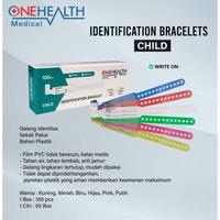 Gambar Onehealth ID Band Anak Gelang Identitas Pasien warna Kuning, Merah, Biru, Pink, Hijau, Putih - Box - 1 BOX, Biru dari Onehealth Indonesia Kab. Tangerang 2 Tokopedia