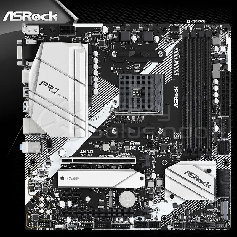 ASROCK B550M PRO4 - MOTHERBOARD AM4 DDR4 mATX 1