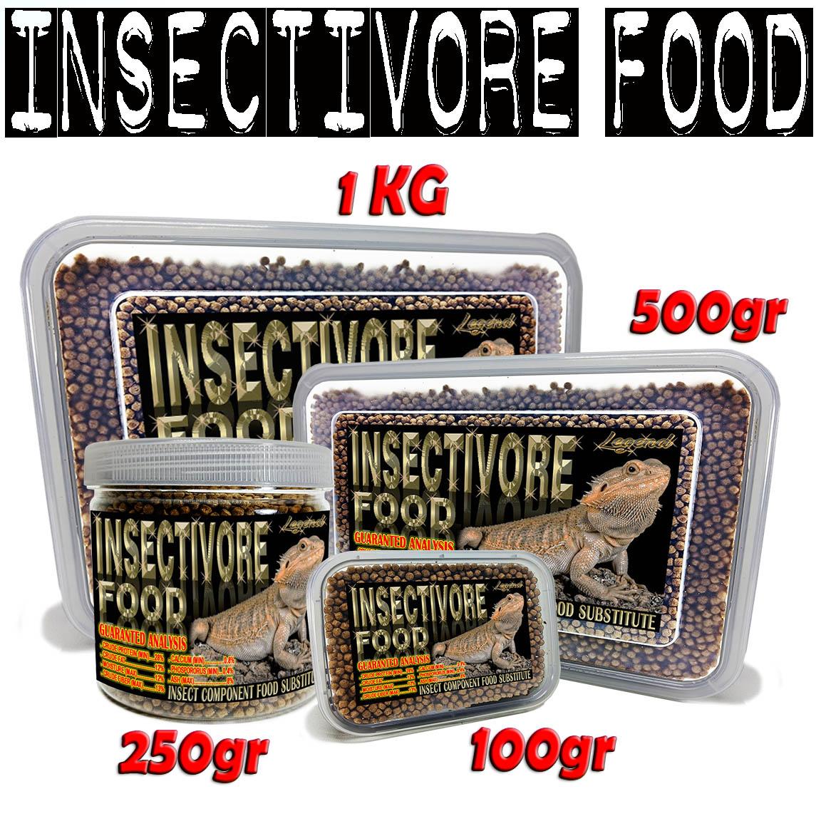 1KG INSECTIVORE DIET FOOD PELLET PAKAN REPTILE BEARDED DRAGON BD KADAL