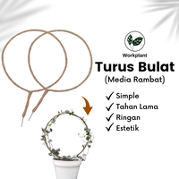 Gambar Turus Bulat - Penyangga Rambatan Tanaman Hias Tali Rami Melingkar dari workplant official Kota Surabaya 1 Tokopedia