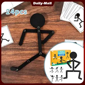 Montessori Mainan Edukasi Stickman Puzzle Kayu Untuk Anak