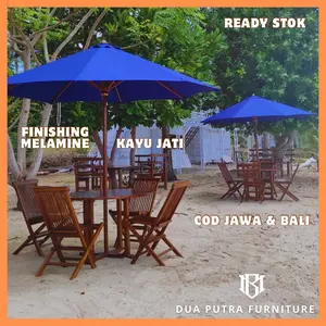 payung taman outdoor, meja kursi payung, payung kafe, hotel, restoran