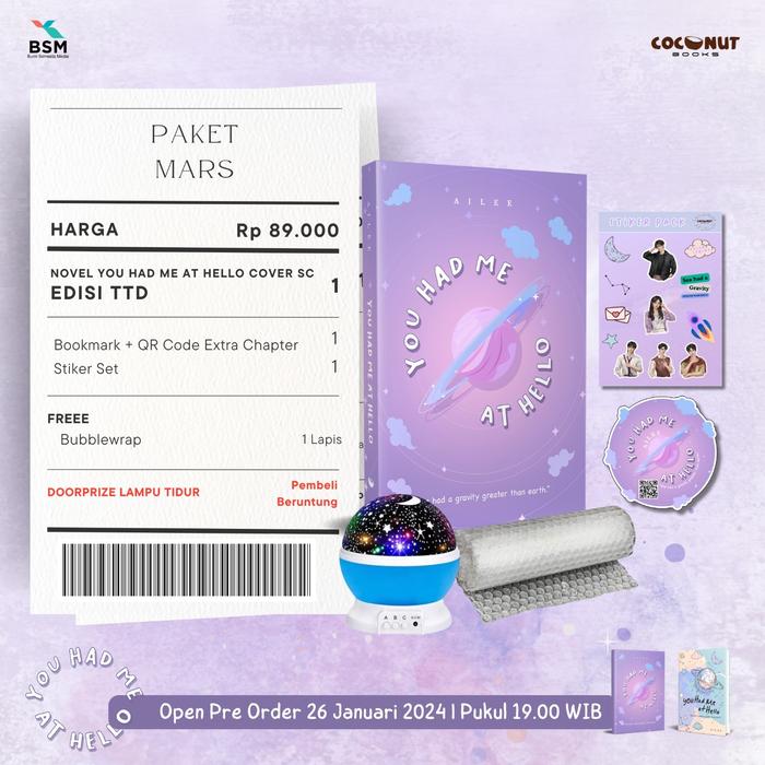 Gambar Pre Order - Buku Novel You Had Me At Hello - Ailee - Coconut Books - B dari Bumi Fiksi Makassar Kota Makassar 3 Tokopedia