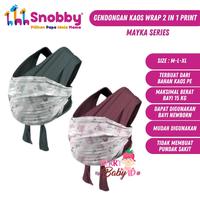 Gambar Snobby Gendongan Kaos Baby Wrap 2in1 Gendongan Bayi Posisi M-Shape - Cria Red, Size L dari Berry Baby Kota Bandung 4 Tokopedia