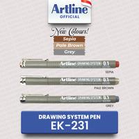 Gambar ARTLINE Drawing System Pens EK-231 - Black dari Artline Indonesia Kota Surabaya 4 Tokopedia