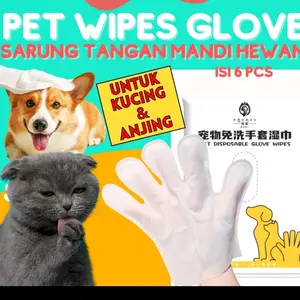 Sarung tangan wipes pet glove disposable