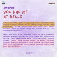 Gambar Buku Novel You Had Me At Hello - Ailee - Coconut Books - Bumi Fiksi dari bumifiksijakarta Jakarta Selatan 3 Tokopedia