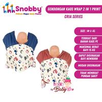 Gambar Snobby Gendongan Kaos Baby Wrap 2in1 Gendongan Bayi Posisi M-Shape - Cria Red, Size L dari Berry Baby Kota Bandung 5 Tokopedia