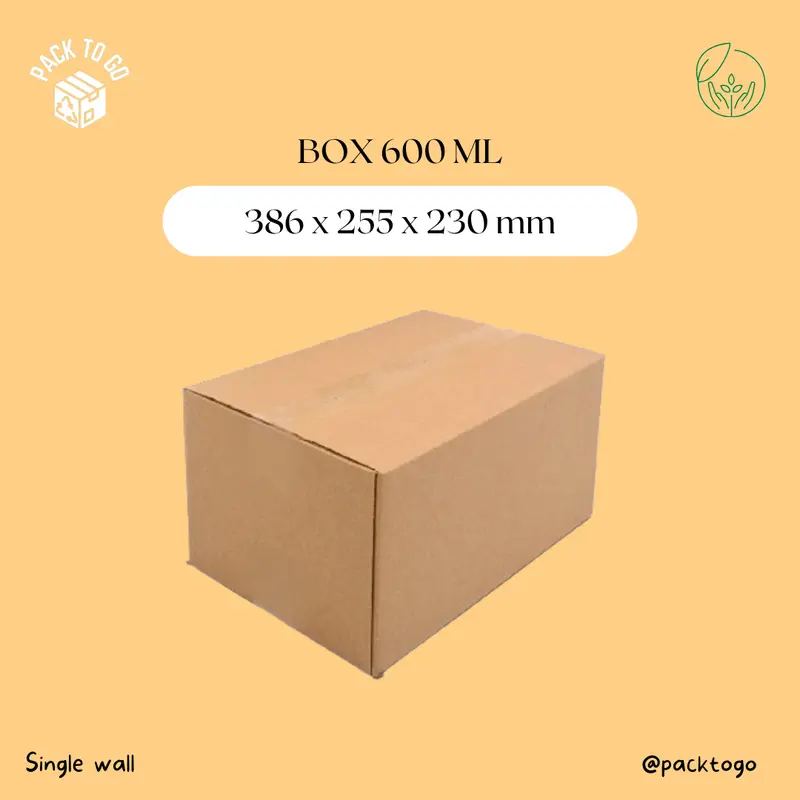 Box 600ml (uk 386x255x230mm) / Kardus/ Corrugated Box 0