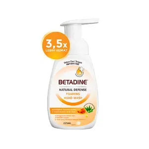 Betadine Hand Wash 225ml Pump Natural Defense Manuka Honey Pompa
