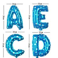 Gambar DINOSO Balon Huruf Warna Biru Motif Bintang ( 1 PCS ) Balon Foil Huruf Biru A-Z Ukuran 40 Cm Balon Dekorasi Pesta Ulang Tahun - BIRU A (1 PCS) dari DINOSO INDONESIA Kota Administrasi Jakarta Barat 5 Tokopedia