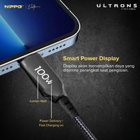 Gambar Hippo Ultron 5 Kabel Charger Superfast Charging USB C To C PD100W QC4+ dari HIPPO SURABAYA Kota Surabaya 4 Tokopedia