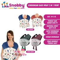 Gambar Snobby Gendongan Kaos Baby Wrap 2in1 Gendongan Bayi Posisi M-Shape - Cria Red, Size L dari Berry Baby Kota Bandung 1 Tokopedia