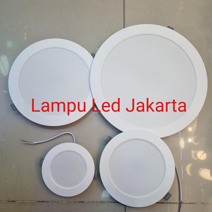 Jual lampu panel inbow bisa 3 cahaya warna. lampu downlight plafon ...