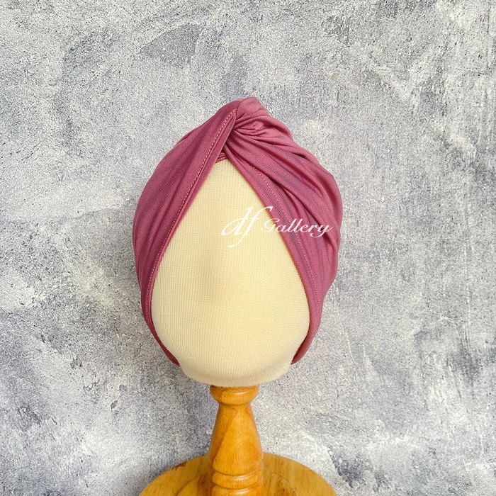 Gambar Turban Anak Bayi Perempuan Salsa dfGallery Model Silang - Maroon gelap dari dfGallery.id Kota Surabaya 5 Tokopedia