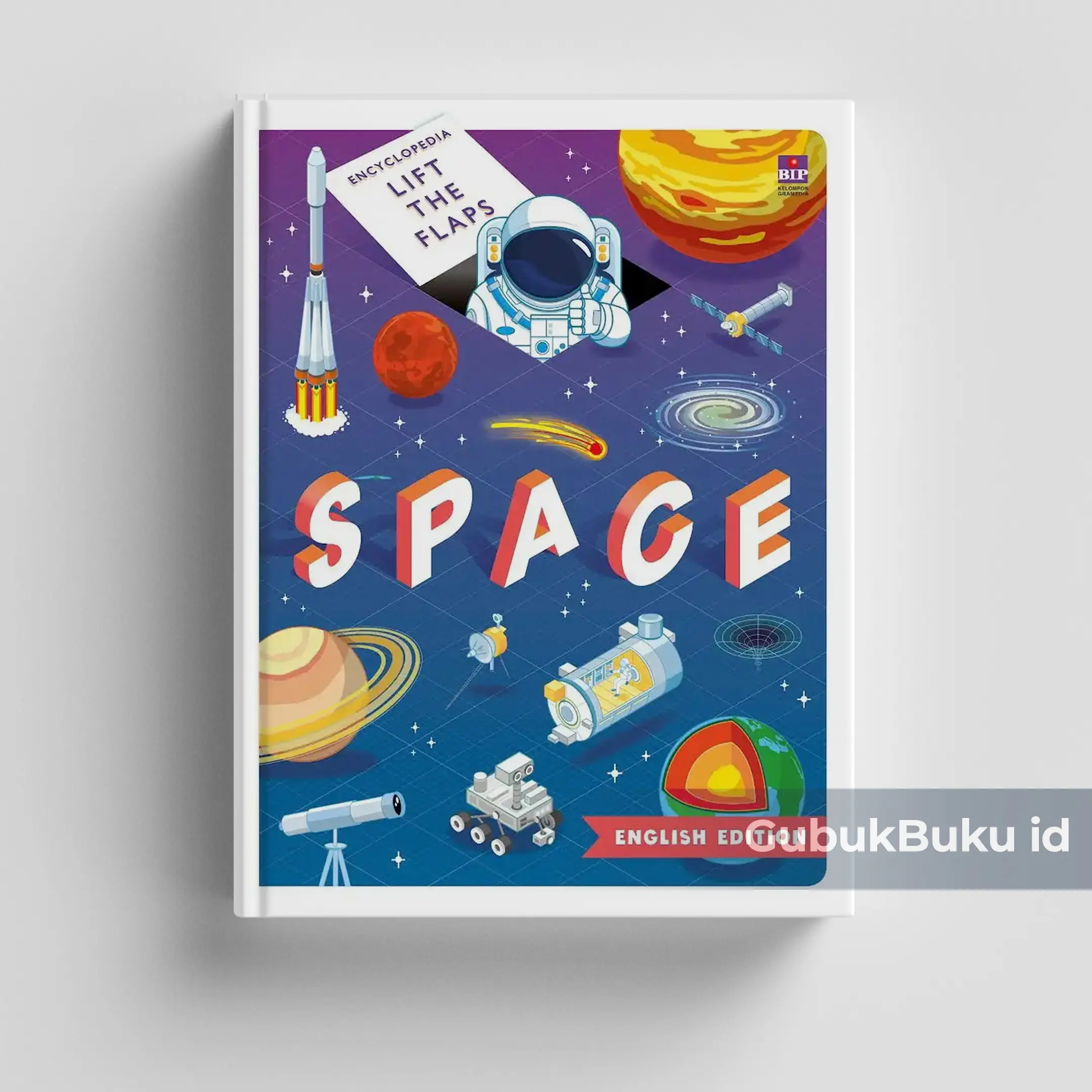 (GRAMEDIA) Encyclopedia Lift the Flaps Space (English Edition)