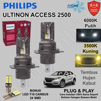 Gambar Led Honda HRV 2015-2018 Philips Ultinon Access 6000K Putih dan Kuning - Headlamp H4, Putih dari bohlamhid Kota Tangerang 1 Tokopedia