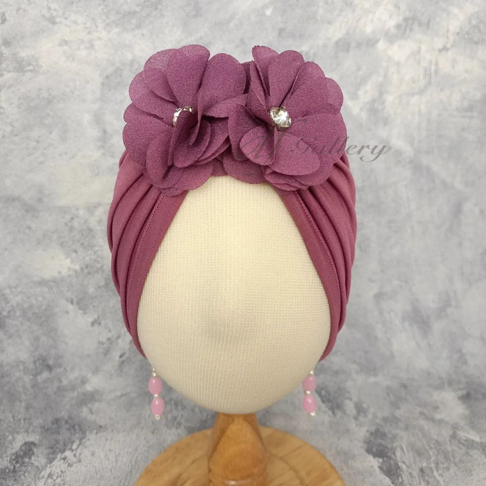 Gambar Turban Anak Bayi Perempuan Jaena dfGallery Bunga Permata Anting Cantik - Taro dari dfGallery.id Kota Surabaya 5 Tokopedia