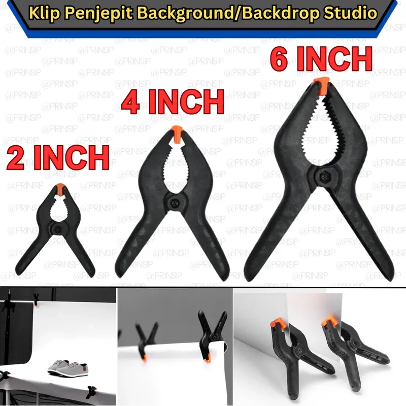 Klip Penjepit Background Clamp Backdrop Studio Foto Video Jepitan Clip 0