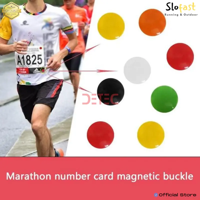 Slofast Magnet O BIB Clip Holder - Nomor dada lari marathon - green 2