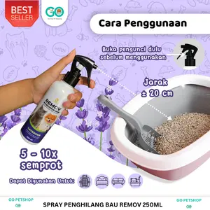Remov Spray Odor Penghilang Bau Pesing 250ml Wangi Strawberry