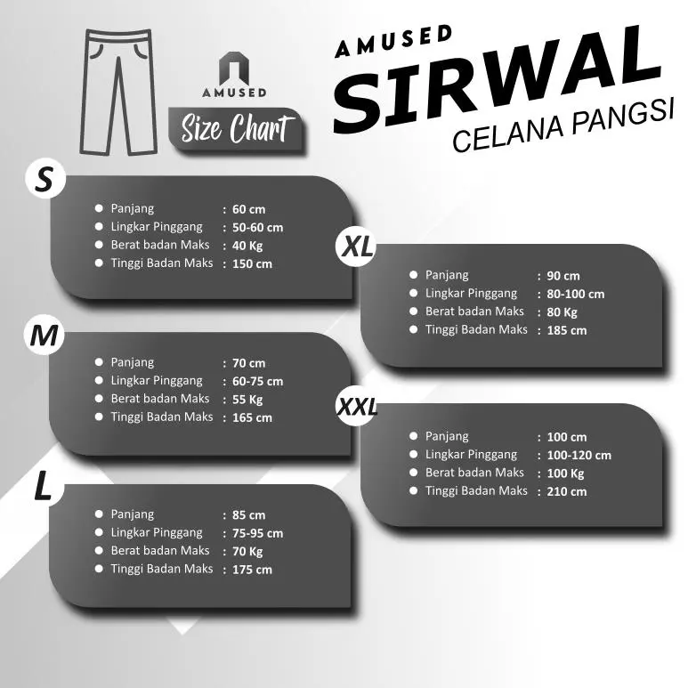 2.2 Celana Sirwal M L Xl / Pangsi/ Sholat/ Silat/ Komprang/ Celang 1