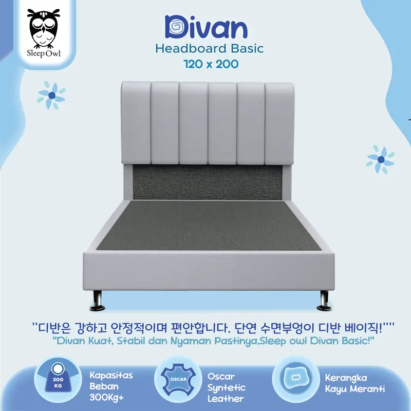 SLEEP OWL Dipan Tempat Tidur Minimalis Divan Orchid Series 120 x 200 0