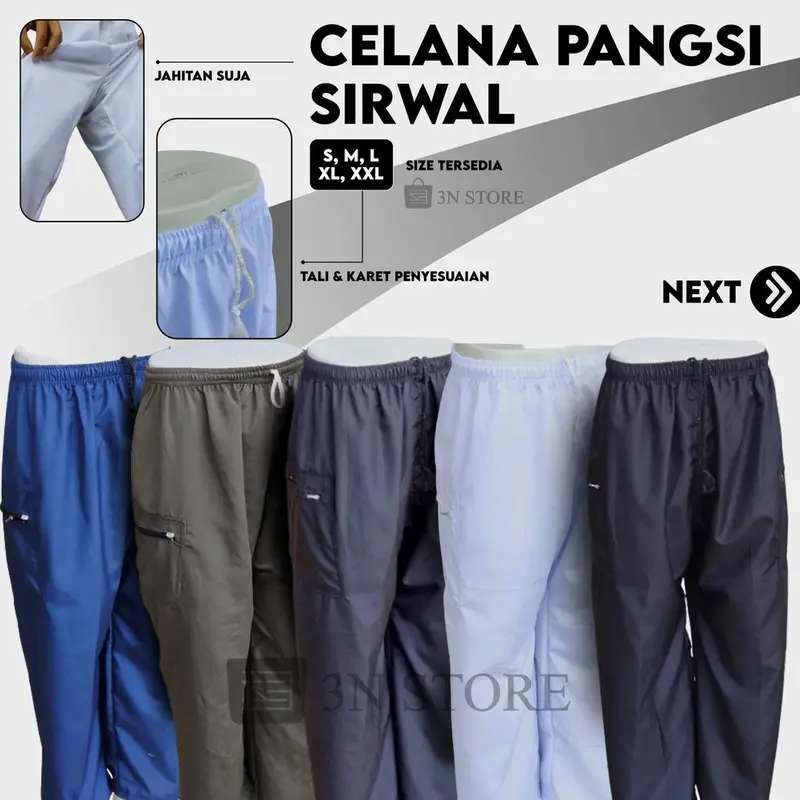 2.2 Celana Sirwal M L Xl / Pangsi/ Sholat/ Silat/ Komprang/ Celang 0
