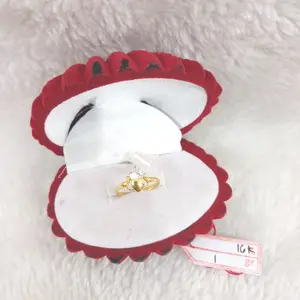 CA55G130G Cincin anak model permata love emas kuning asli 1gr 16k