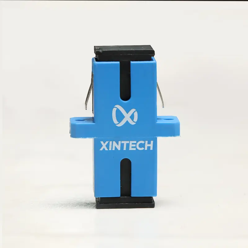 Xintech SC UPC Adapter - Barel FO Biru - Adaptor fiber optik Original 1