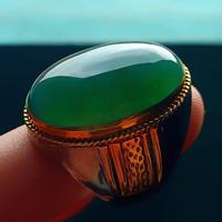 Gambar Batu Bacan Gulau Kristal HQ BC070 Green Kental Ikatan Perak HM Kokoh dari CNC phoneshop Kota Administrasi Jakarta Pusat 4 Tokopedia
