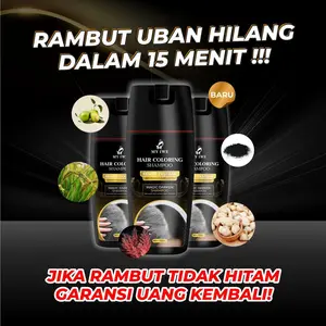 Hair Color Shampoo Penghitam Rambut Uban Instan/My Iwe Shampo Original