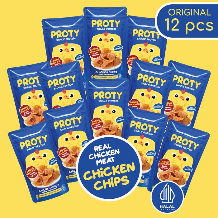 Gambar PROTY Original (Bundle 12) Snack Keluarga Tinggi Protein Chicken Chips dari PROTY Official Store Kota Administrasi Jakarta Barat Tokopedia