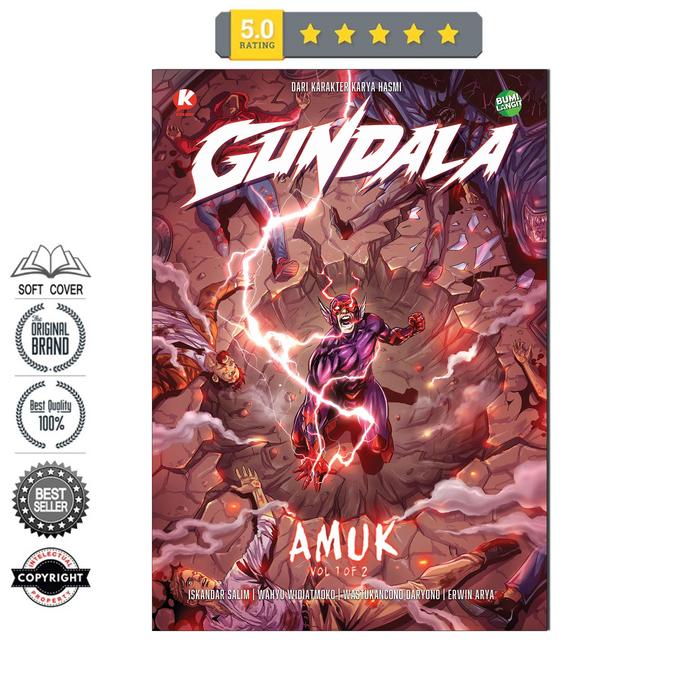 Gambar Bumilangit Komik Gundala AMUK vol 1 dari Bumilangit ID Kota Administrasi Jakarta Selatan Tokopedia