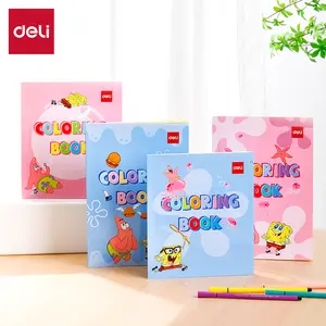 Deli Buku Mewarnai Painting Book Spongebob 12 Lbr Kertas Tebal EN05X