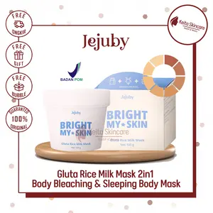 JEJUBY Gluta Rice Milk Mask 2in1 Body Bleaching & Sleeping Body Mask