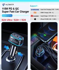 Gambar Car Charger Samsung S24 Ultra S24+ Super Fast Charging 115W CCH115 Pro dari Ultimate Power Official Kota Administrasi Jakarta Pusat 1 Tokopedia