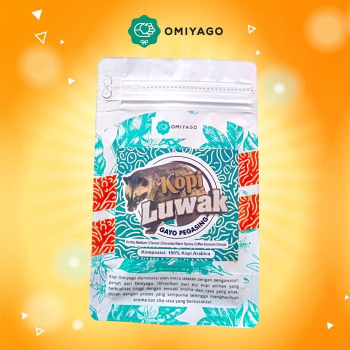 Gambar Kopi Luwak Omiyago Bubuk 100 gr dari Omiyago Kota Administrasi Jakarta Barat Tokopedia