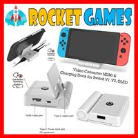 Gambar Dobe Video Converter Dock Nintendo Switch TNS-19305 - WHITE dari Rocket Games Kota Administrasi Jakarta Selatan 1 Tokopedia