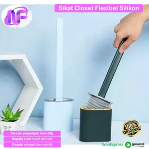 Sikat Silikon Toilet Pembersih Kamar Mandi Sikat Closet WC Silicone