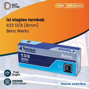 Isi Staples 13 8 / Refill Stapler Steples Tembak R23 8 mm 13/8 Benz