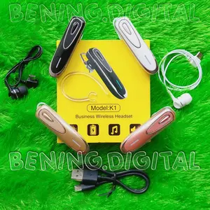 ready stok ORIGINAL K1 HEADSET BLUETOOTH  stereo BEST SELLER TERMURAH