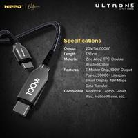 Gambar Hippo Ultron 5 Kabel Charger Superfast Charging USB C To C PD100W QC4+ dari Hippo Official Yogyakarta Kota Yogyakarta 3 Tokopedia