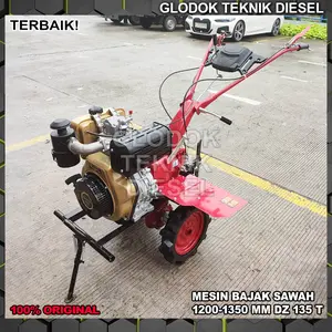 Mesin Traktor Mini Tiller Cultivator DZ135T Bajak Sawah Basah & Kering