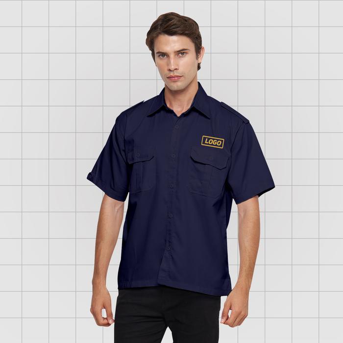 Gambar Baju Kemeja PDL PDH Seragam Custom Bordir / Sablon - TULISAN, PENDEK dari GS Bordir Custom Kota Depok 5 Tokopedia