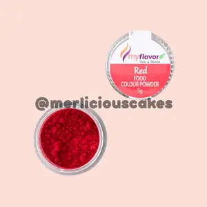 Red Food Colour Powder My Flavor Pewarna Makanan Bubuk 5 Gram
